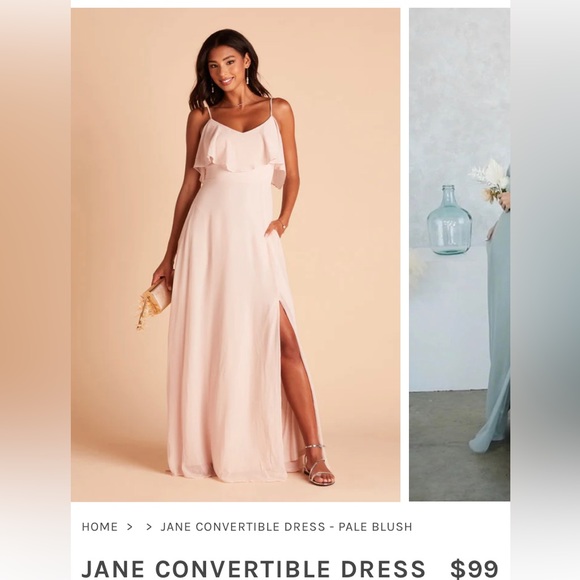 Birdy Grey Pale Blush floor-length dress - Picture 1 of 5